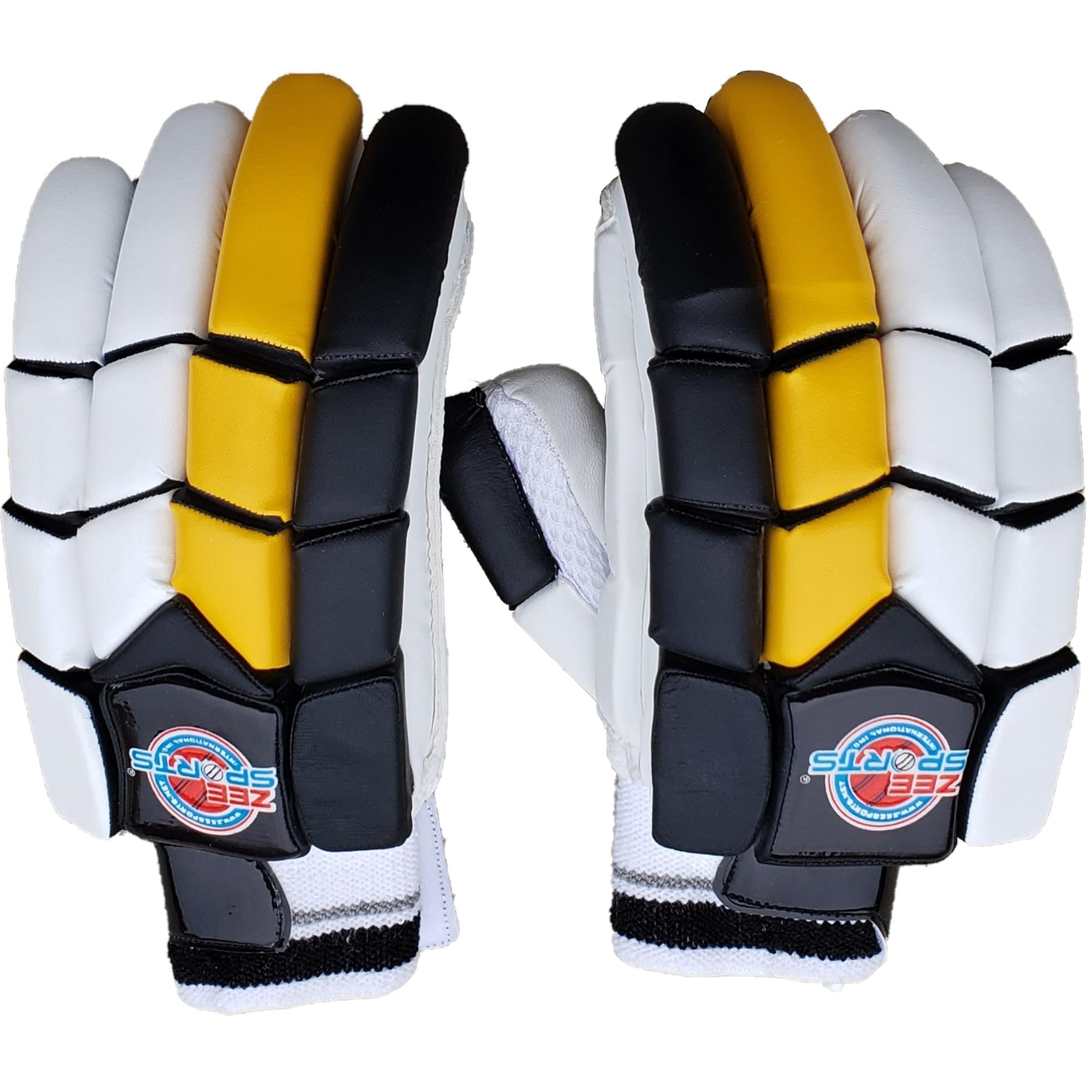 Zee Sports Youth Yellow Black Batting Gloves