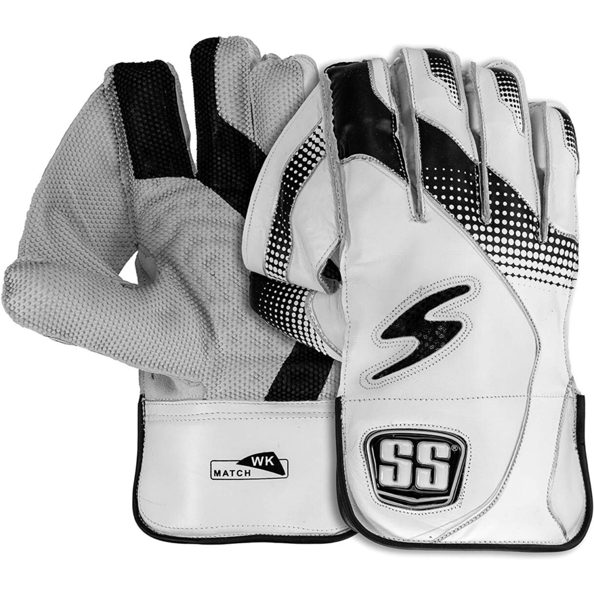 SS Match Cricket Wicket Keeping Gloves and Cotton Inner Gloves