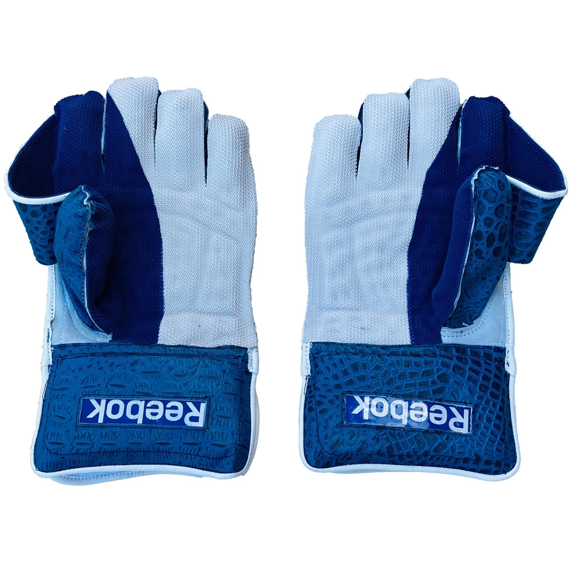 Reebok Wicket Keeping Gloves | Reebok Blue and White