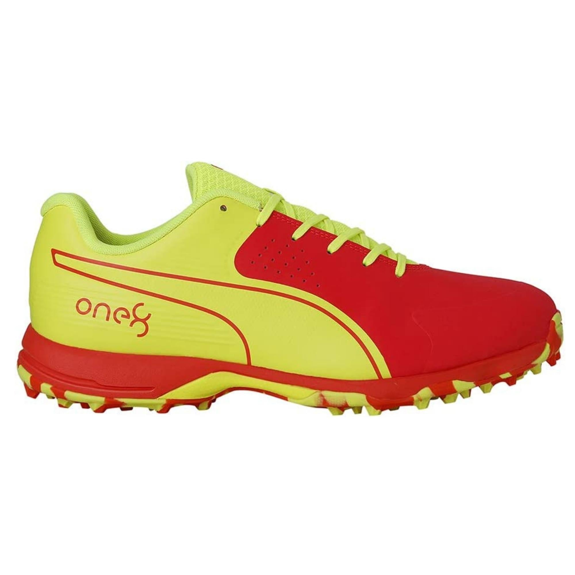 Puma Cricket Shoes One 8, Red/Yellow