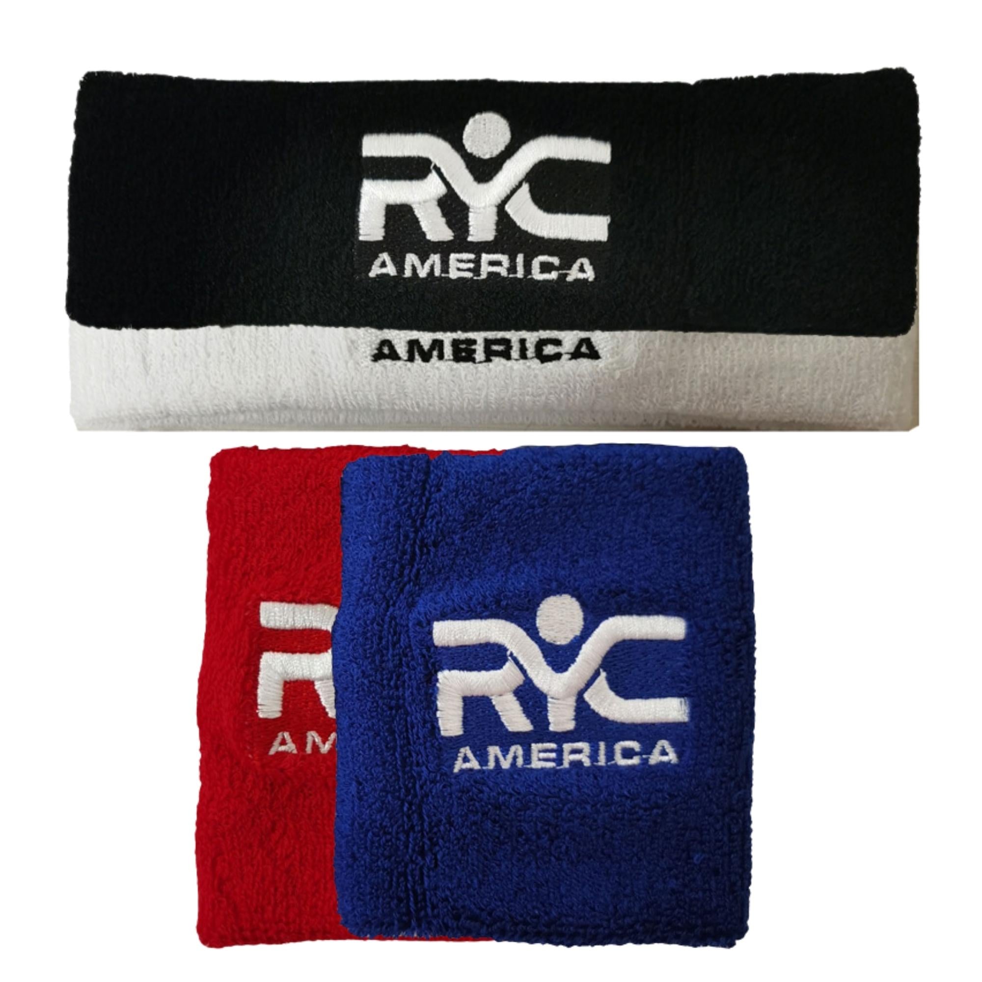 Zee Sports RYC America Wristband and Headband Set