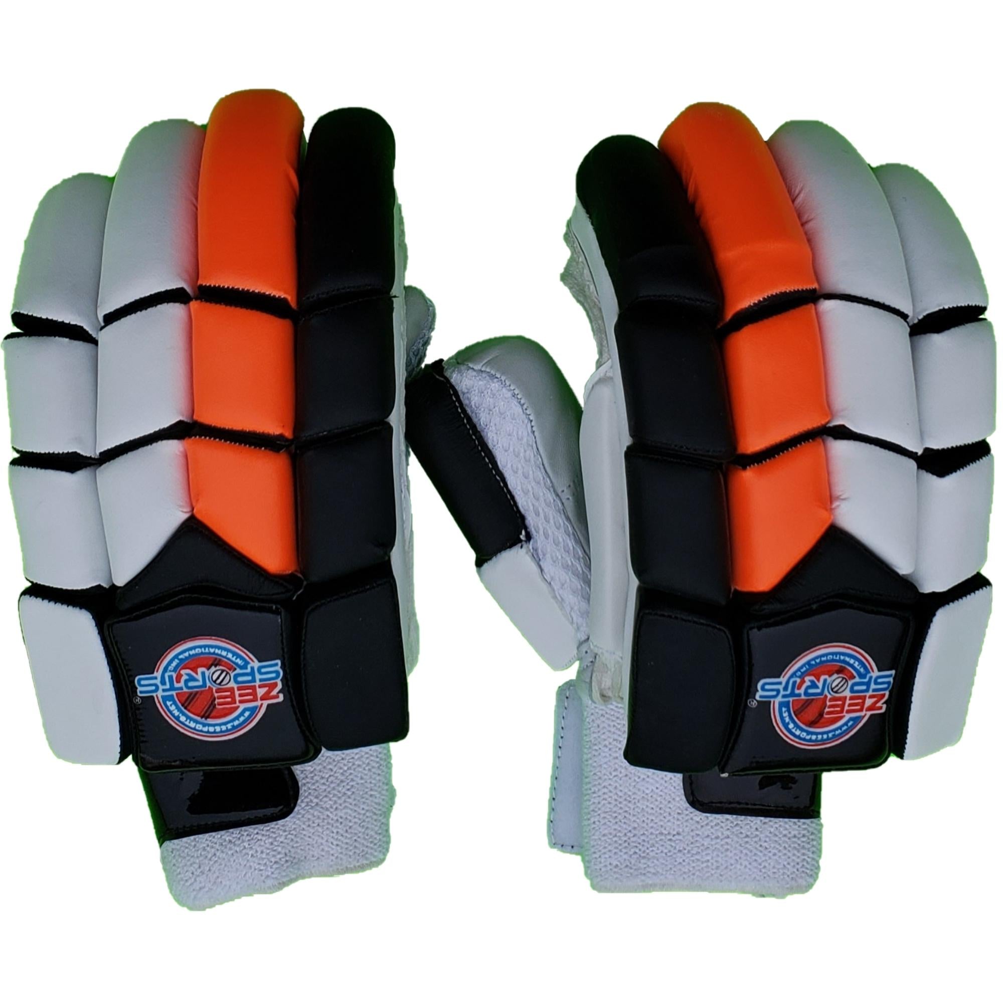 Zee Sports Youth Orange Black Batting Gloves