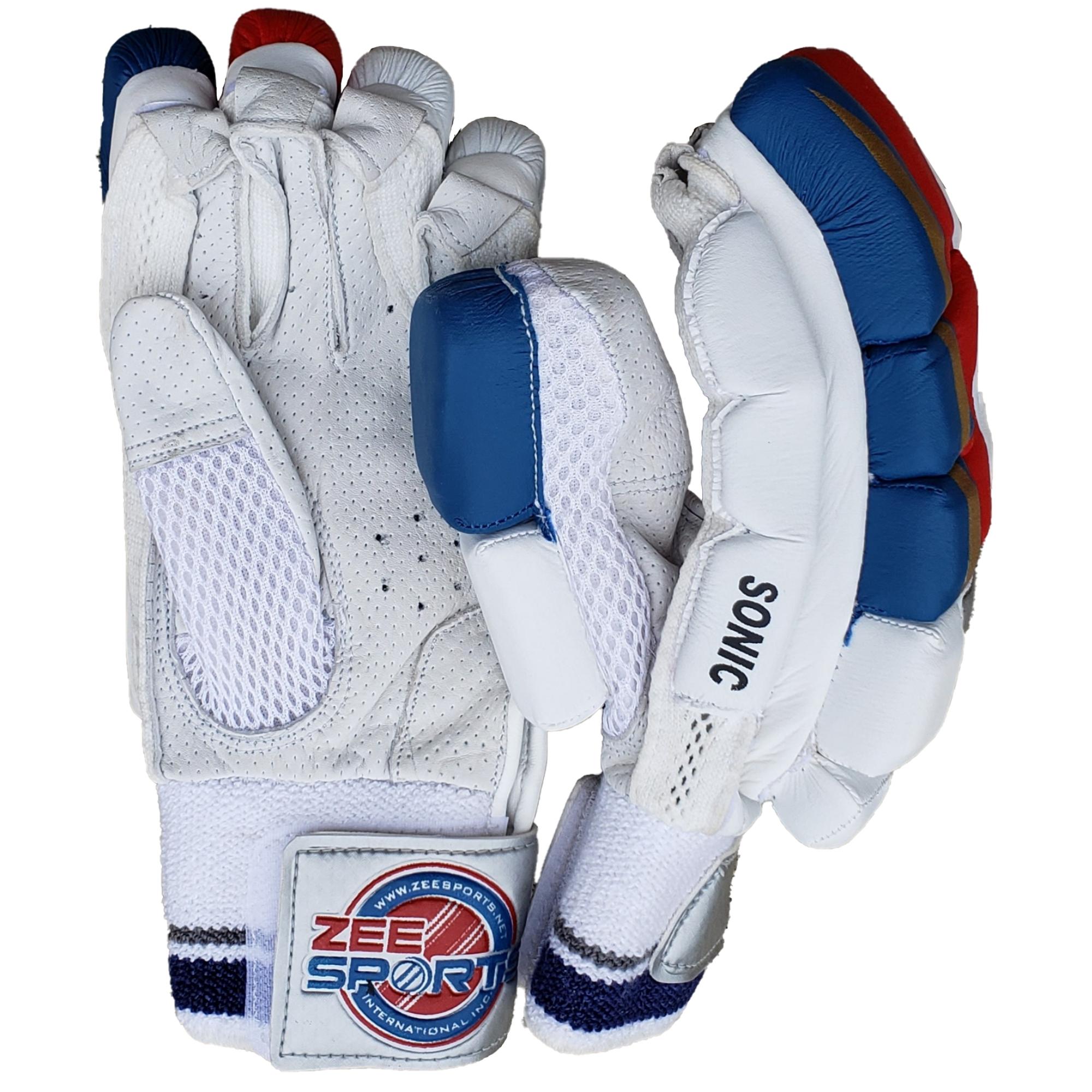 Zee Sports Sonic Blue Red Batting Gloves