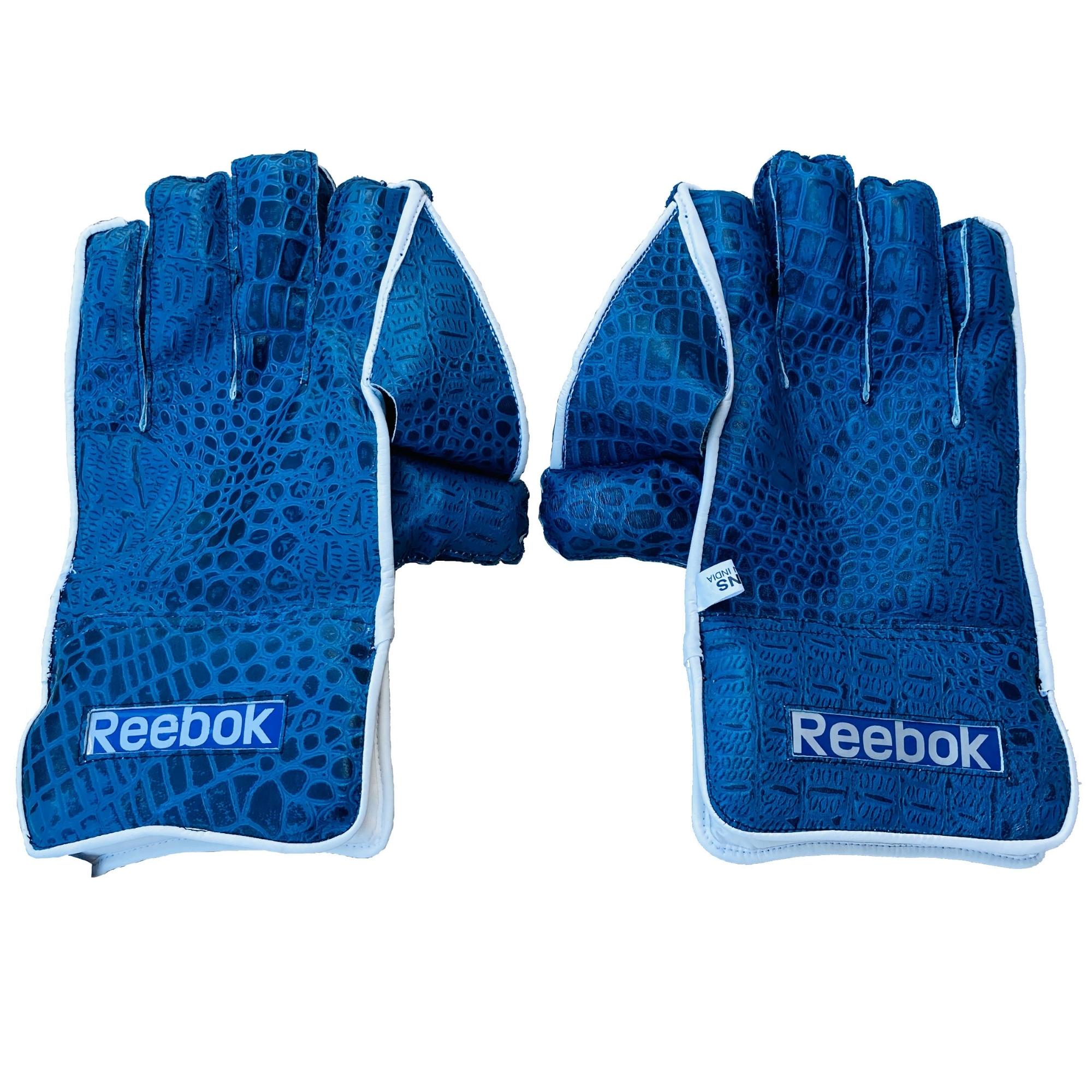 Reebok Wicket Keeping Gloves | Reebok Blue and White