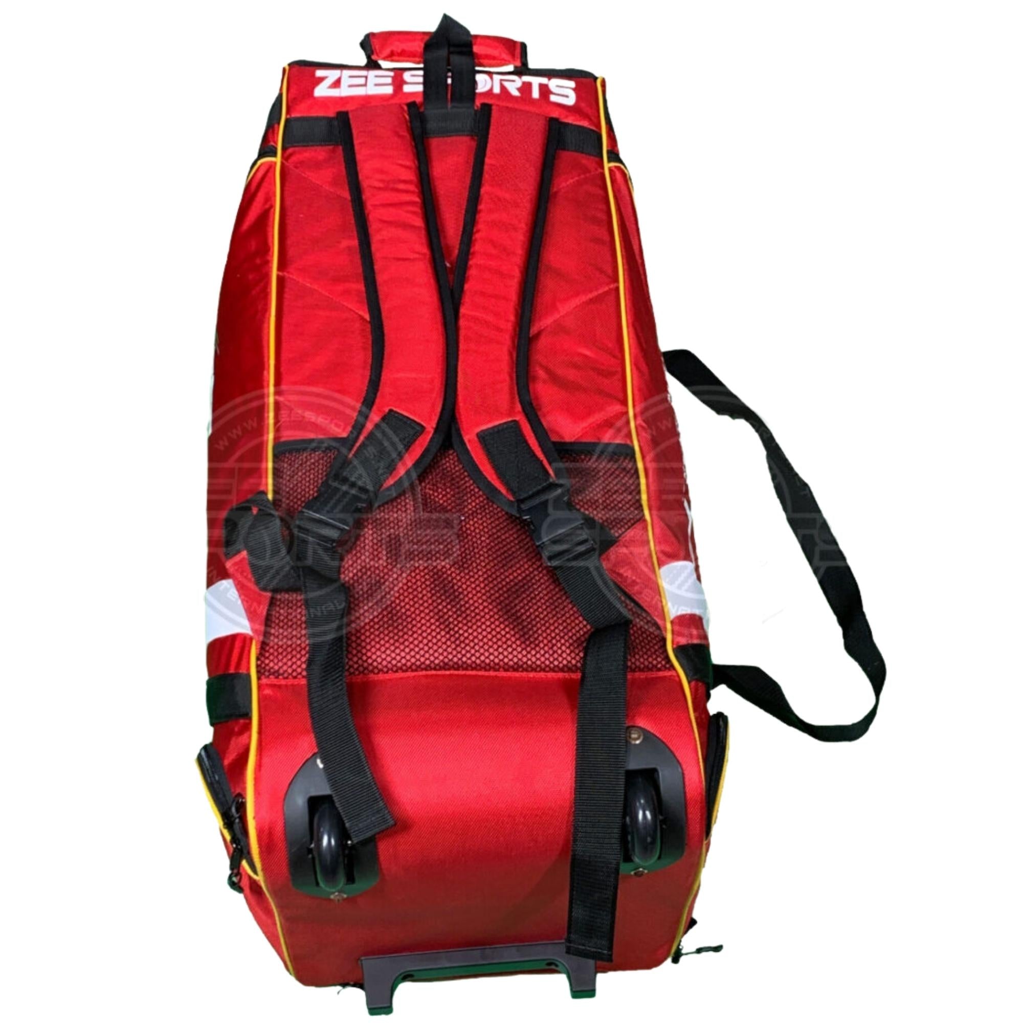 Zee Sports Cricket Kit Bag Wheelie BackPack Red Black Kit Bag