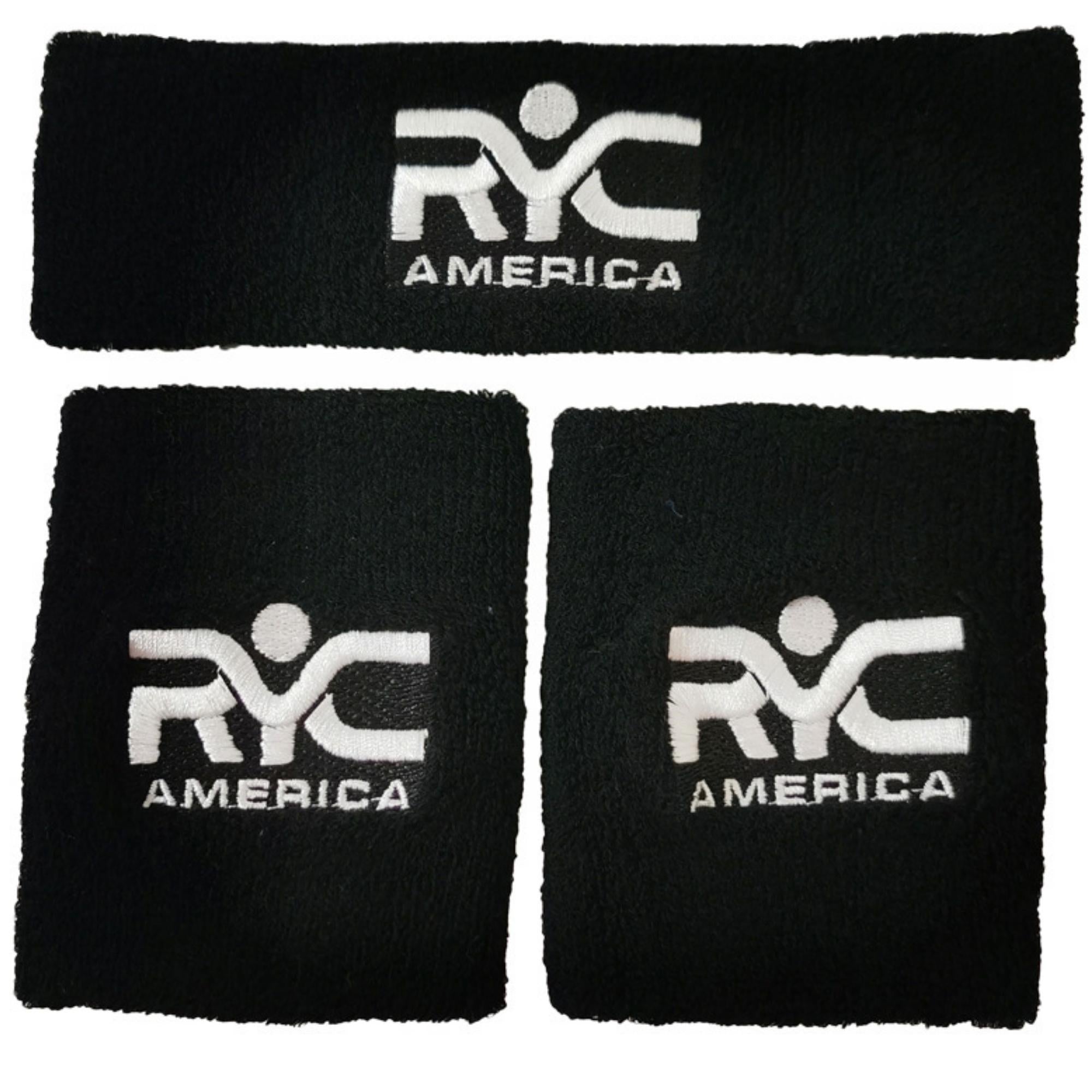 Zee Sports RYC America Wristband and Headband Set