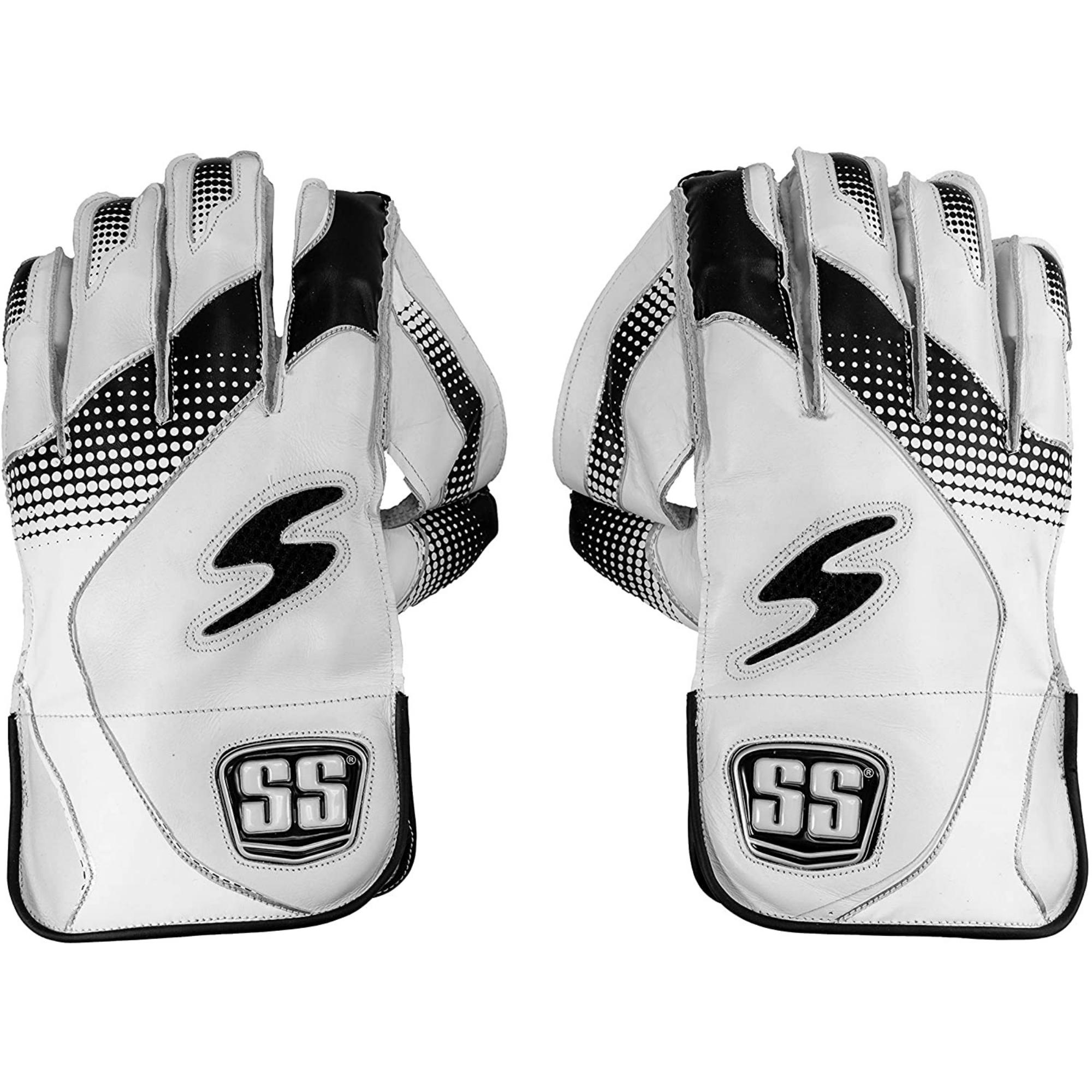SS Match Cricket Wicket Keeping Gloves and Cotton Inner Gloves