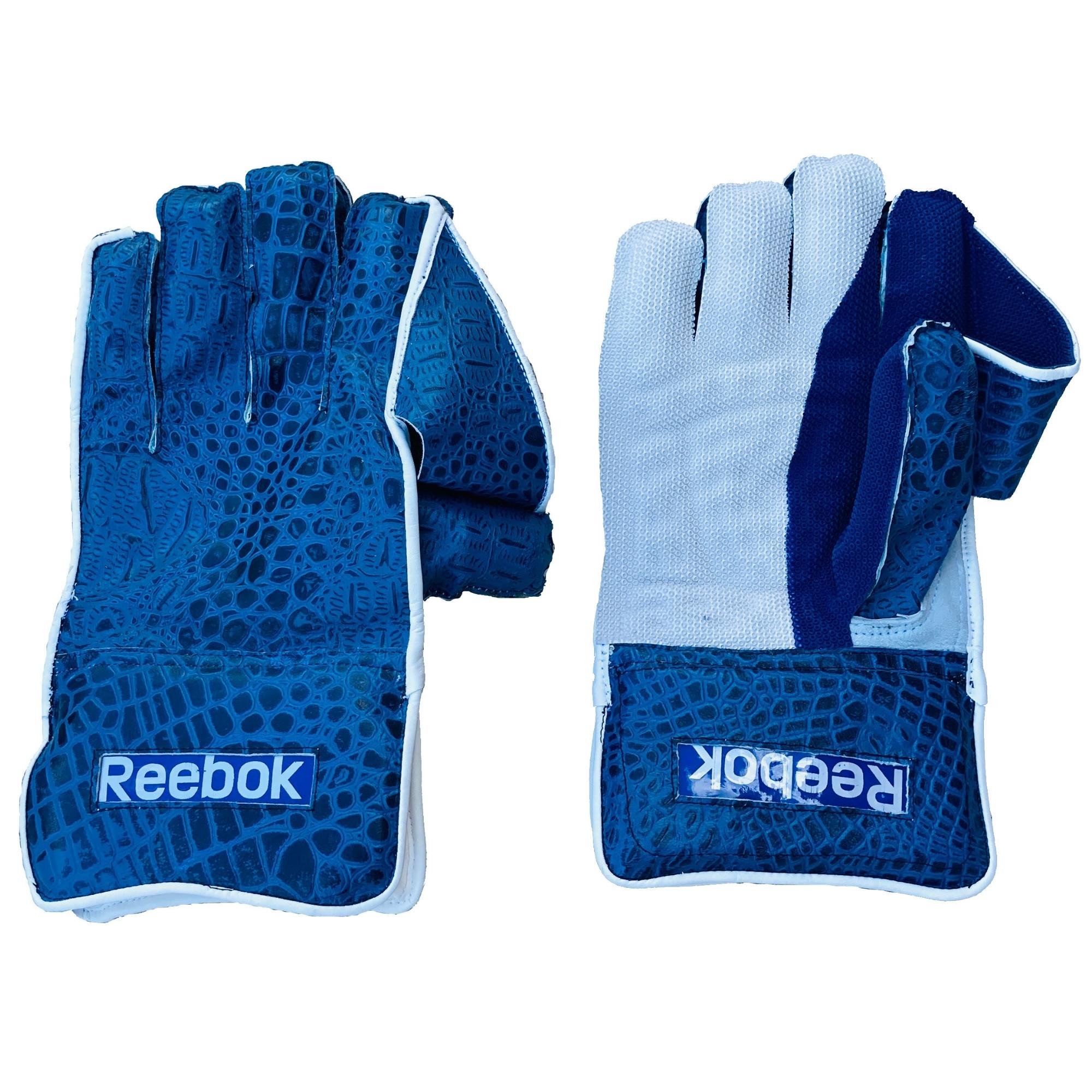 Reebok Wicket Keeping Gloves | Reebok Blue and White