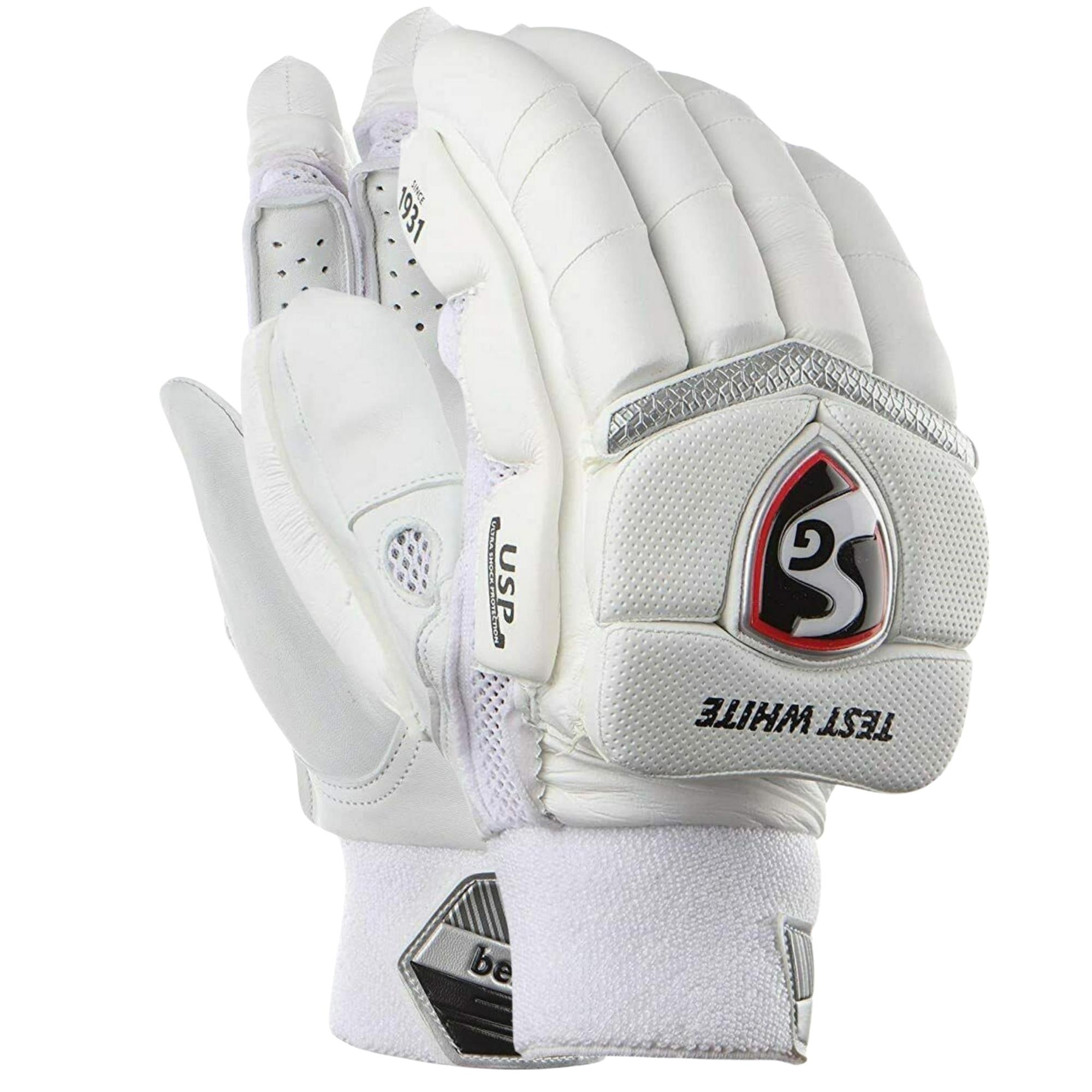 SG Batting Gloves TEST WHITE