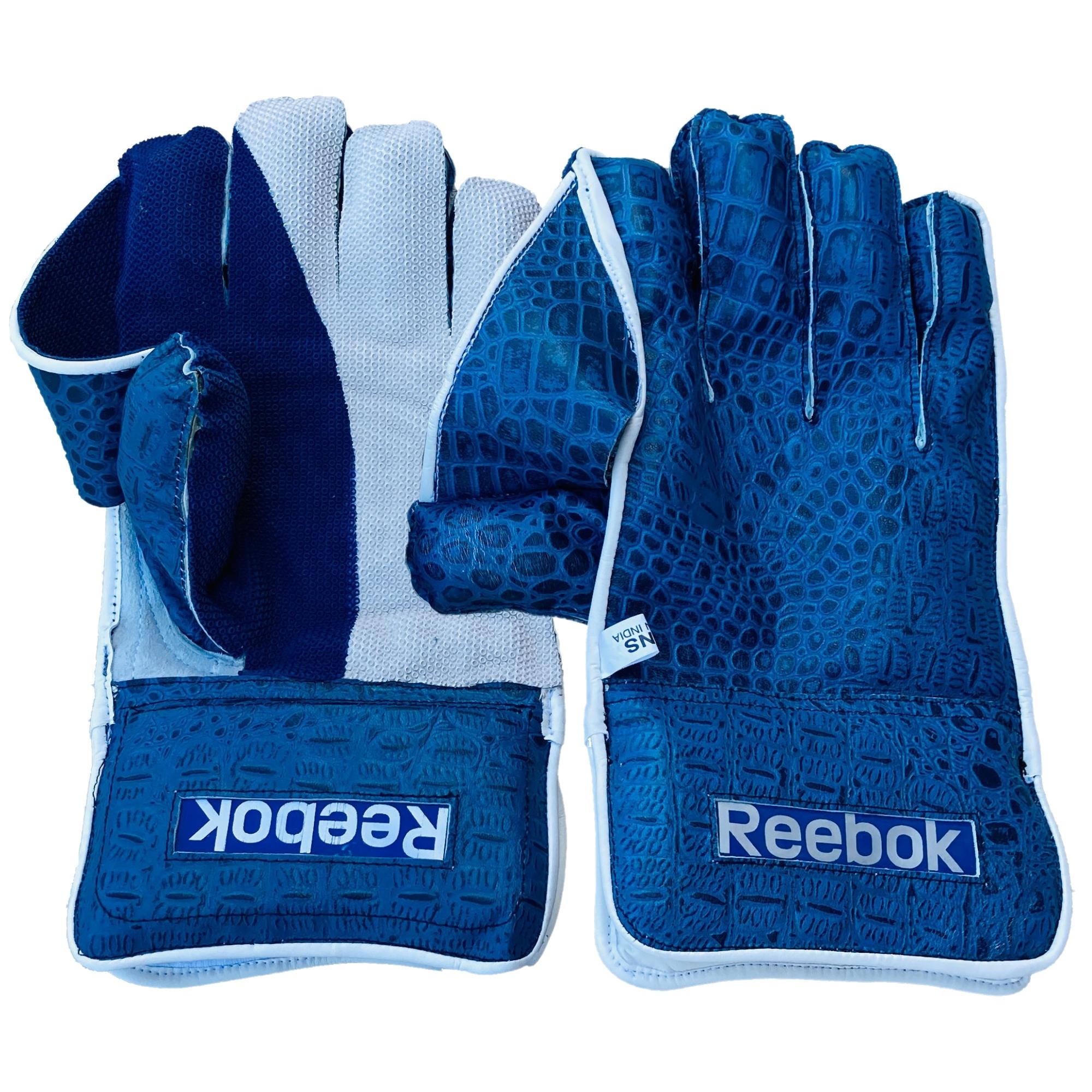 Reebok Wicket Keeping Gloves | Reebok Blue and White