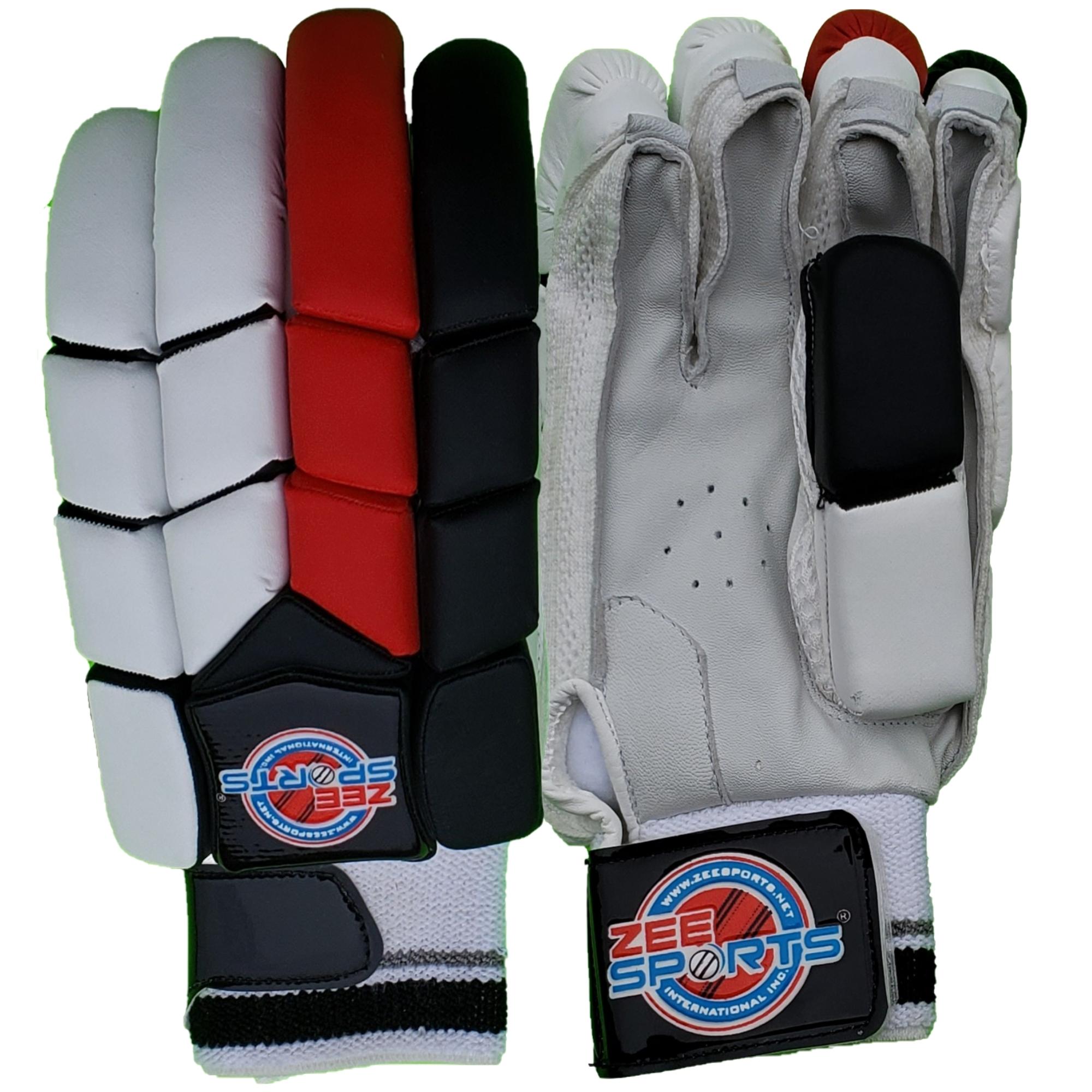 Zee Sports CRICKET Batting Gloves Red Black