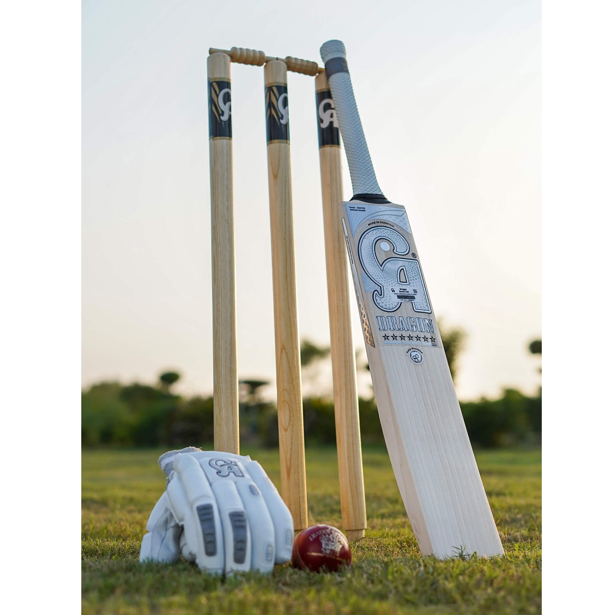 CA Cricket Bat, Model White Dragon 7-Star, English Willow