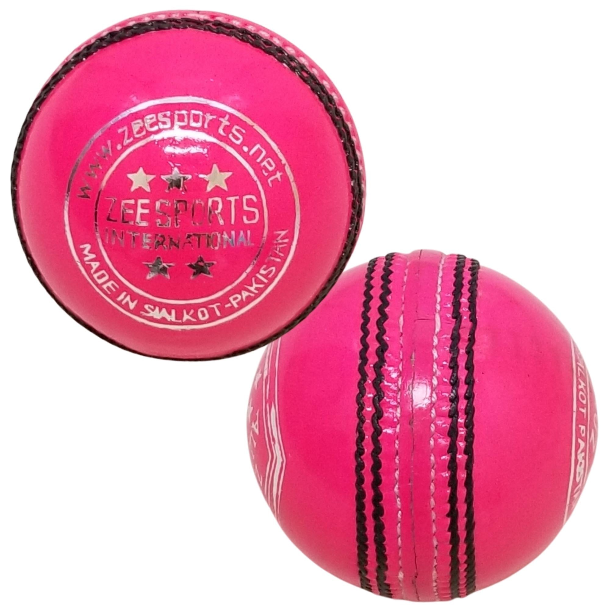 ZEE SPORTS PINK CRICKET BALLS