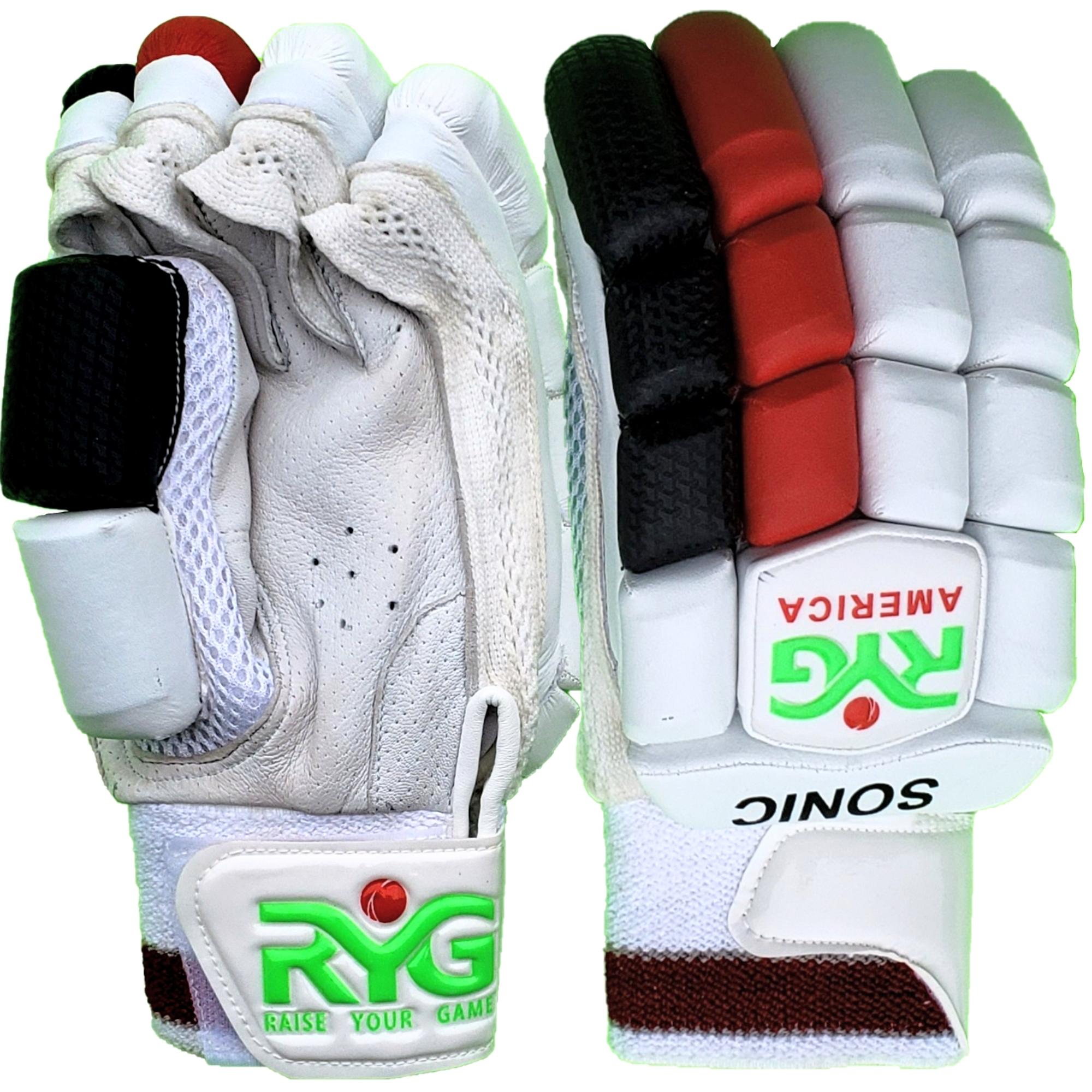 Zee Sports RYC Sonic Red Black Batting Gloves