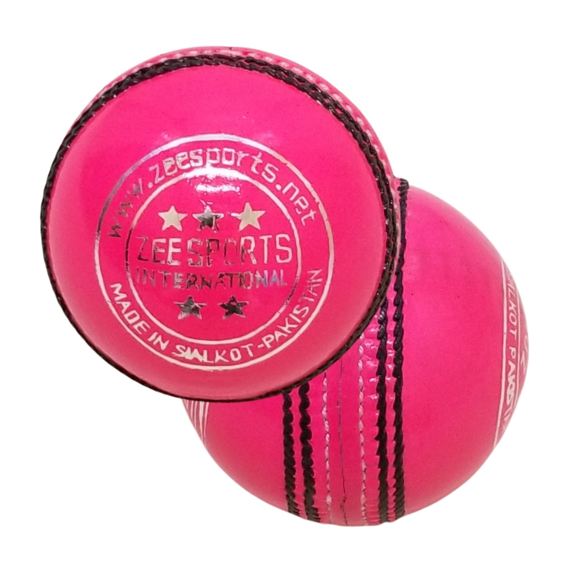 ZEE SPORTS PINK CRICKET BALLS