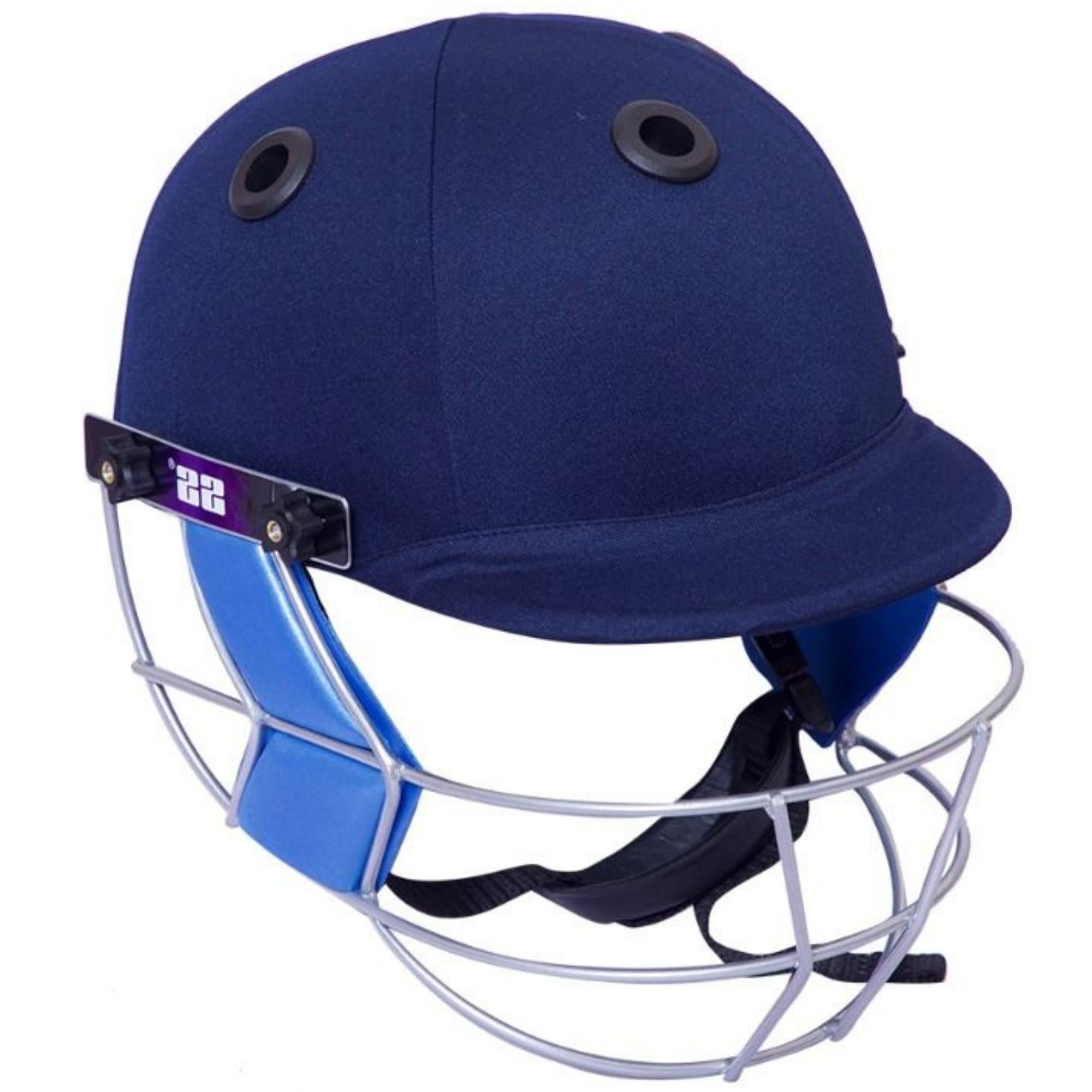 Right side view of the SS Gutsy cricket batting helmet, featuring a durable polypropylene shell, ventilation system, and ergonomic fit for player safety.