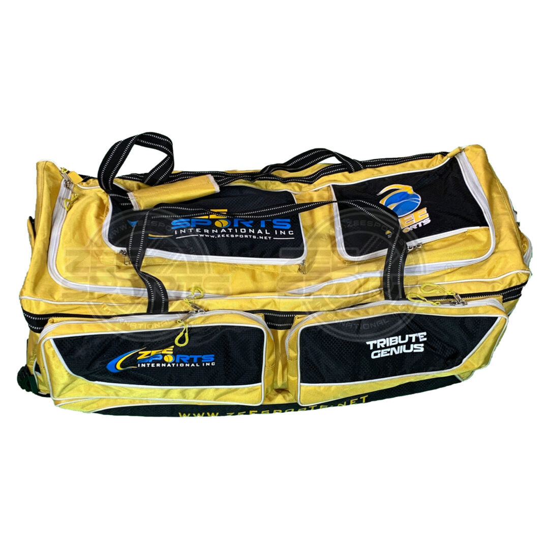 Zee Sports Cricket Kit Bag Yellow Black Player's Edition